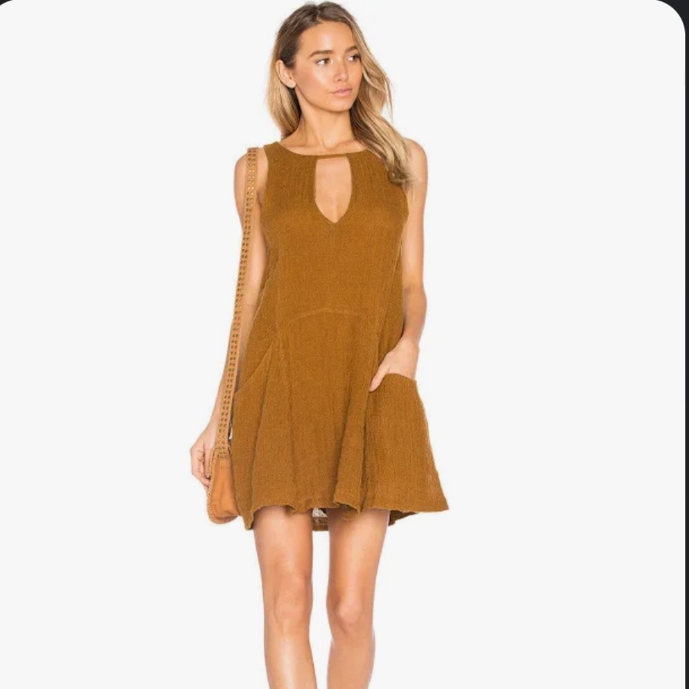 Free People Smooth Sailing Linen Dress